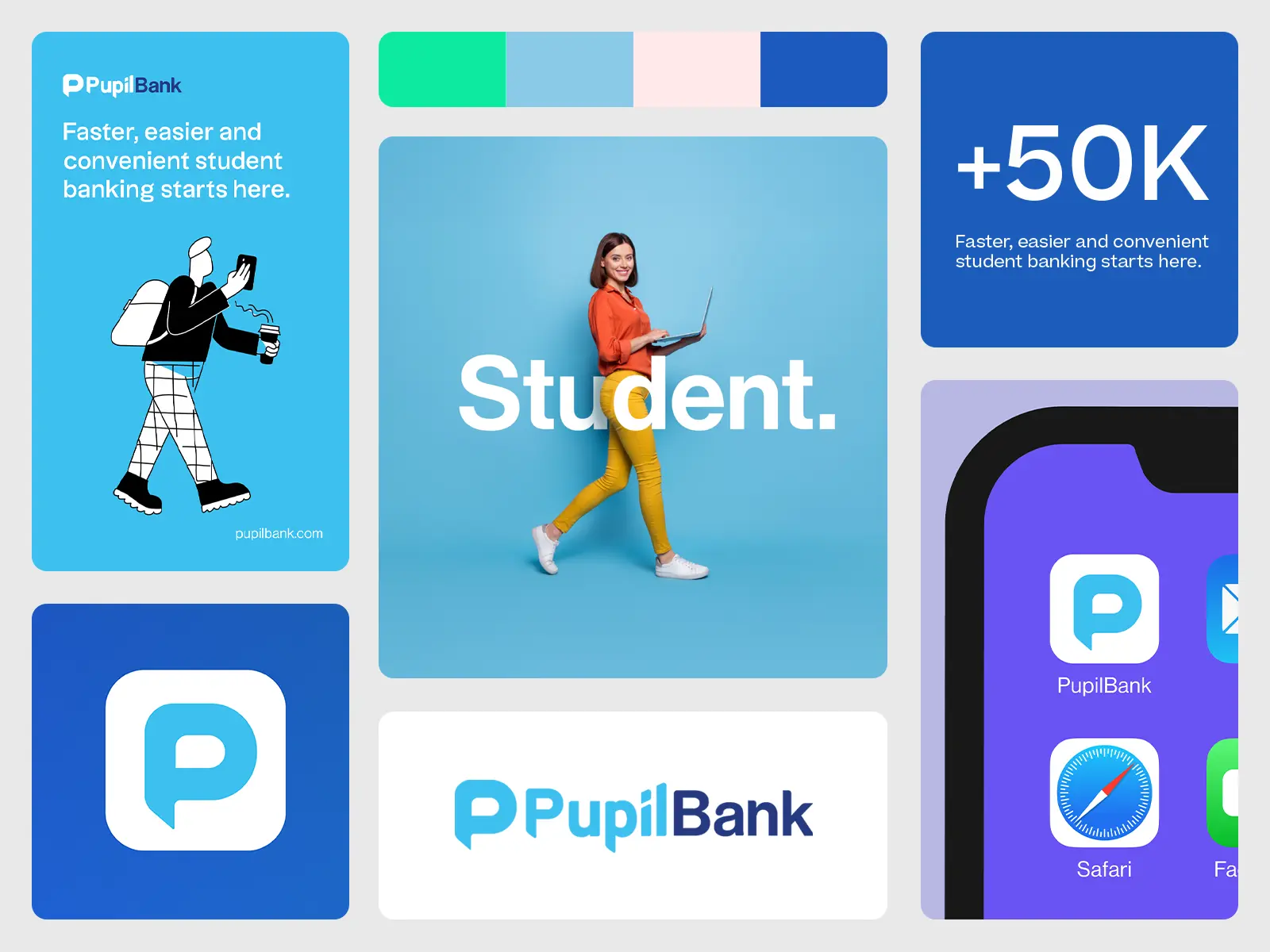 Bento grid de pupi bank